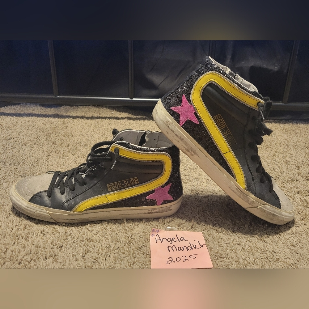 Golden Goose Black Slide Sneakers  39